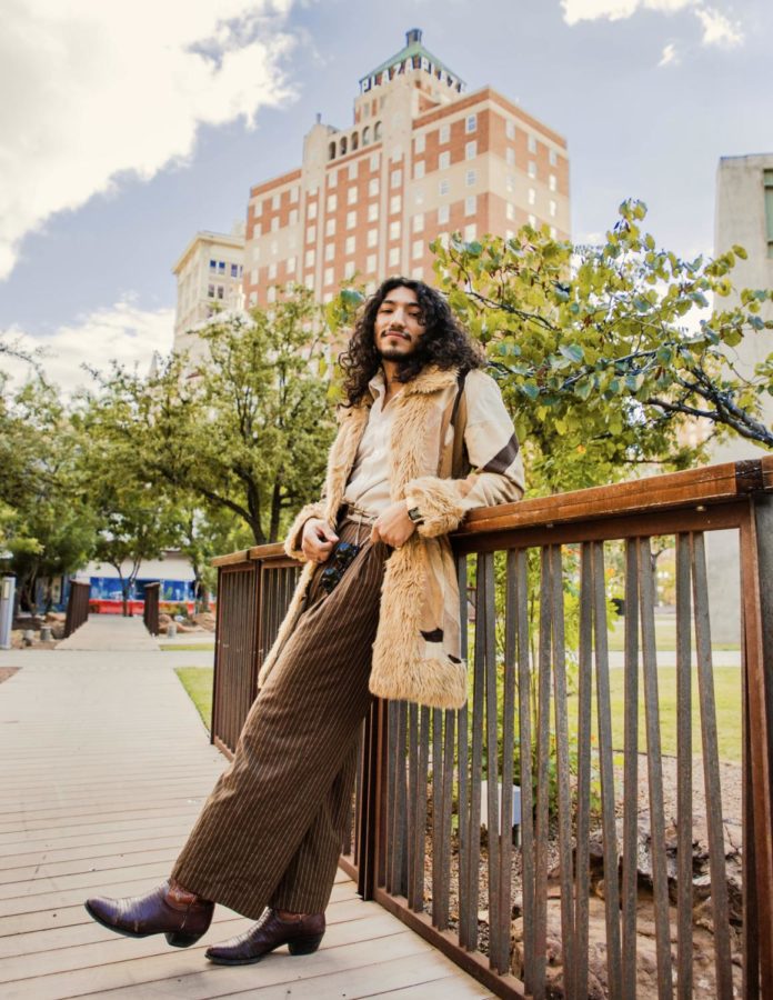 David Lepe is a 21-year-old college student who takes inspiration from the 70s with the way he dresses.