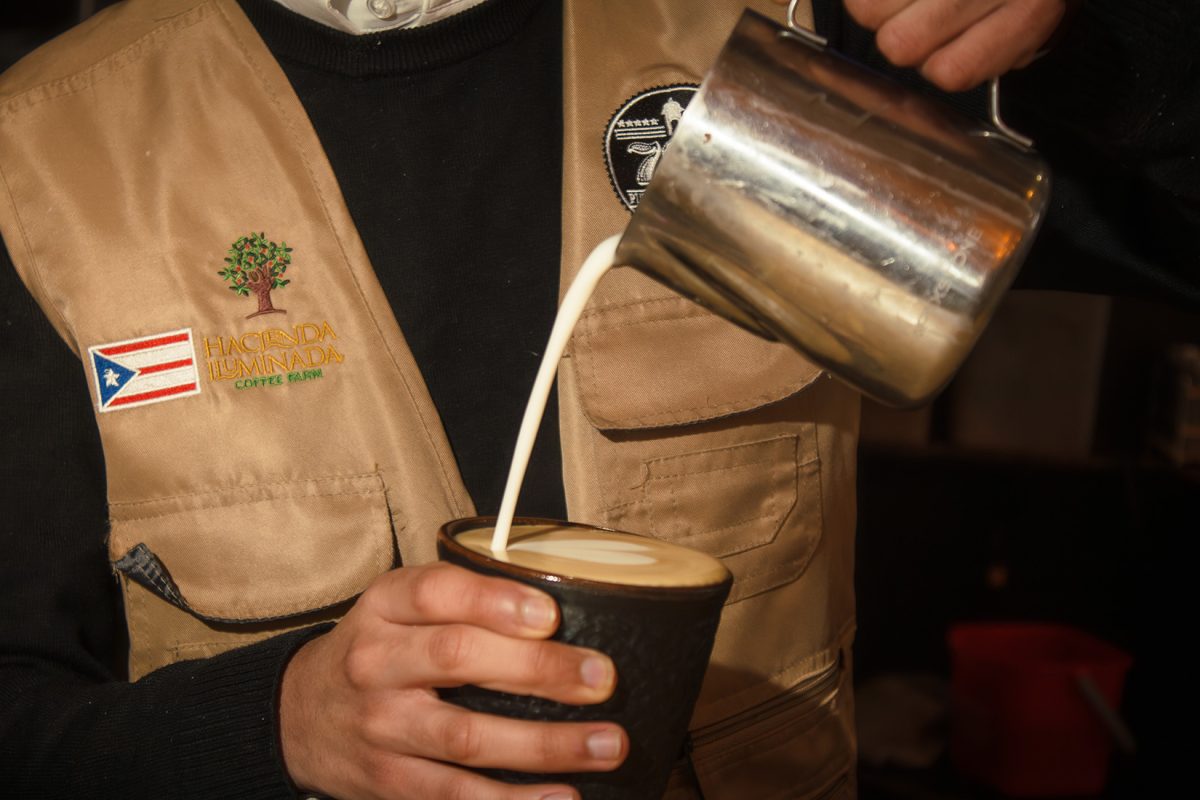 787 Coffee serves drinks like classic cappuccinos, and flavors that draw from to its Puerto Rican roots like Coquito Lattes.